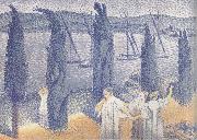 Henri Edmond Cross Promenade oil painting on canvas